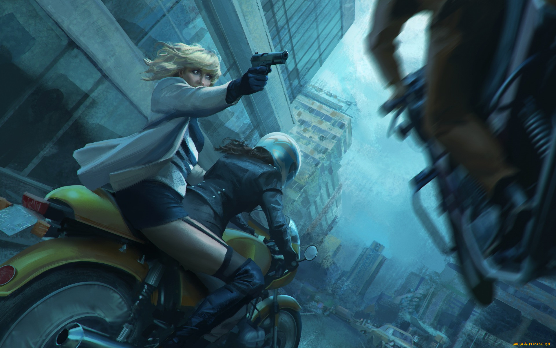 , , lorraine, broughton, atomic, blonde, , charlize, theron, , art, , , bike, 